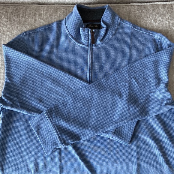 Tasso Elba blue tweed mens pullover in a size large - Picture 2 of 6